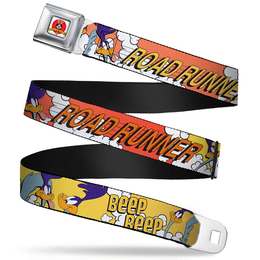 Looney Tunes Belt, Seatbelt Buckle Belt, Road Runner Road Runner Poses ...