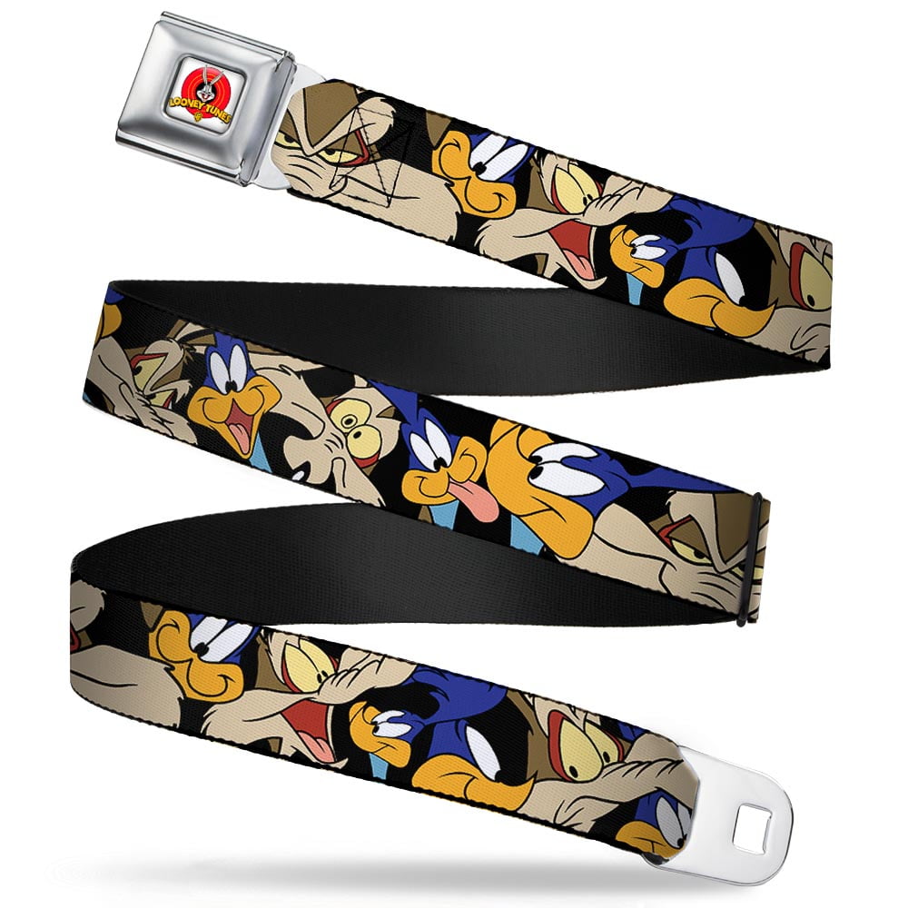 Looney Tunes Belt, Seatbelt Buckle Belt, Road Runner Wile E Coyote ...