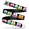 thumbnail image 1 of Looney Tunes Belt, Seatbelt Buckle Belt, Space Jam Nerdlucks Faces Close Up Black, 32 to 52 Inches, 1 of 7