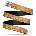 thumbnail image 1 of Looney Tunes Belt, Seatbelt Buckle Belt, Tweety Bird Hip Hop Expression Orange, 34 to 52 Inches, 1 of 9