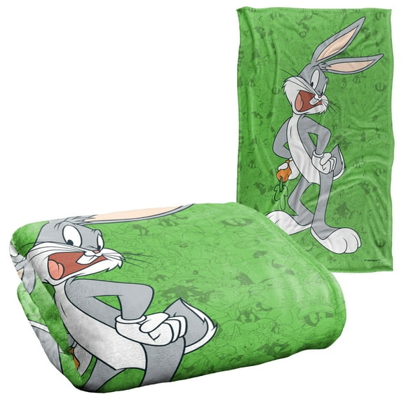 Looney Tunes Blanket, 36"x58", Bugs Bunny Character Silky Touch Super Soft Throw
