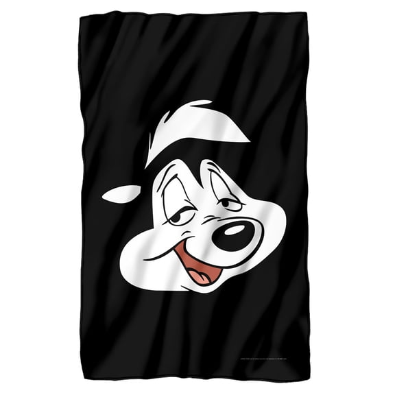 Looney Tunes Blanket, 36"x58", Pepe Face Fleece Blanket
