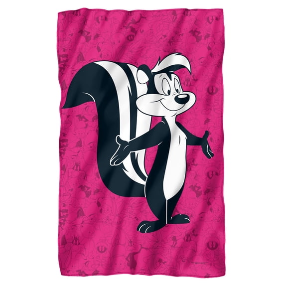 Looney Tunes Blanket, 36"x58", Pepe Le Pew Character Fleece Blanket