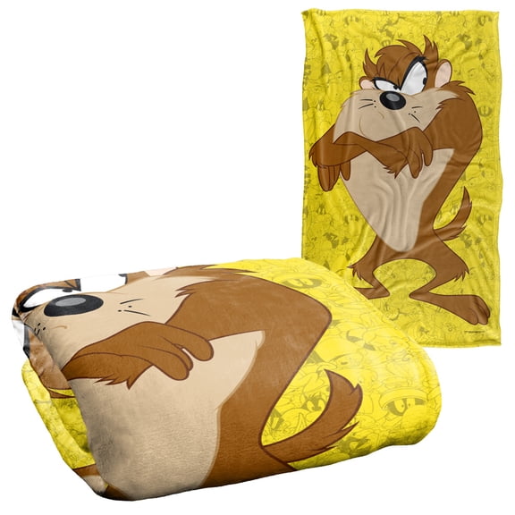 Looney Tunes Blanket, 36"x58", Taz Character Silky Touch Super Soft Throw