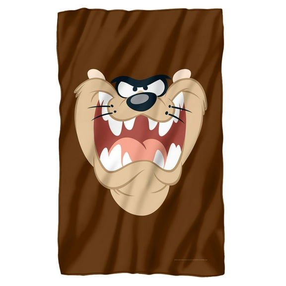 Looney Tunes Blanket, 36"x58", Taz Face Fleece Blanket