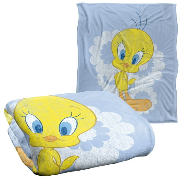 Looney Tunes Blanket, 50'x60', Retro Tweety Silky Touch Super Soft Throw