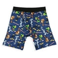 thumbnail image 1 of Looney Tunes Boxer Briefs Men's All-Over Tossed Character Print Bugs Bunny Daffy Duck Taz Marvin the Martian Underwear, 1 of 5