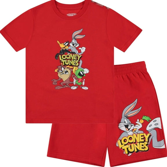 Looney Tunes Boy's Bugs Bunny T-Shirt and Shorts Bundle Clothing Set- Little and Big Boys Sizes 4-20