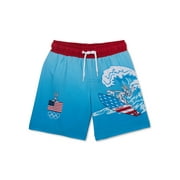 Looney Tunes Boys Americana Swim Shorts, Sizes 4-16