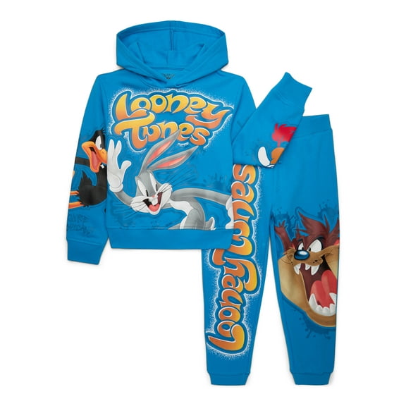 Looney Tunes Boys Graphic Hoodie and Joggers Set, 2-Piece, Sizes 4-20