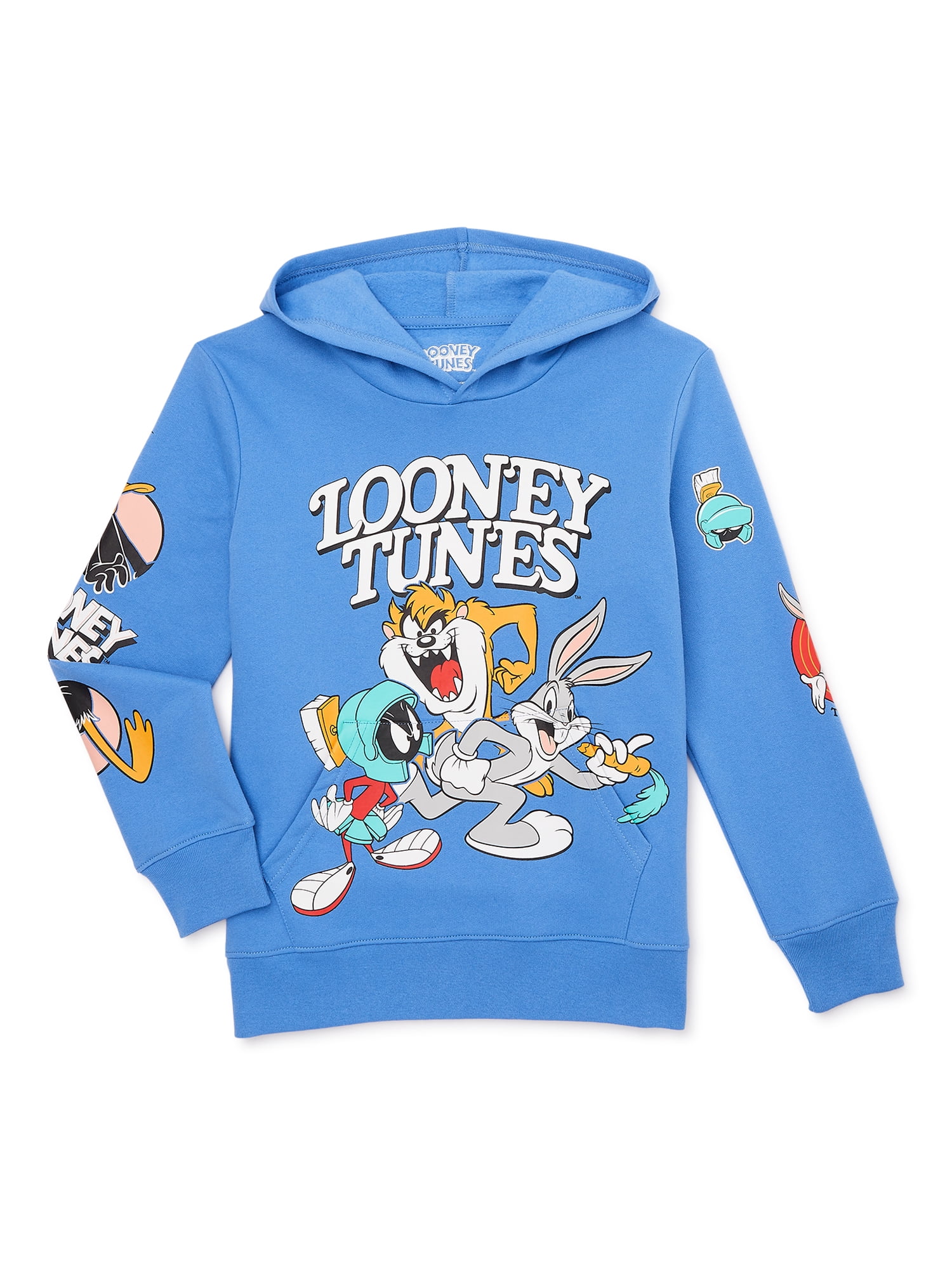 Looney Tunes Boys Graphic Pocket Hoodie, Sizes 4-20 - Walmart.com