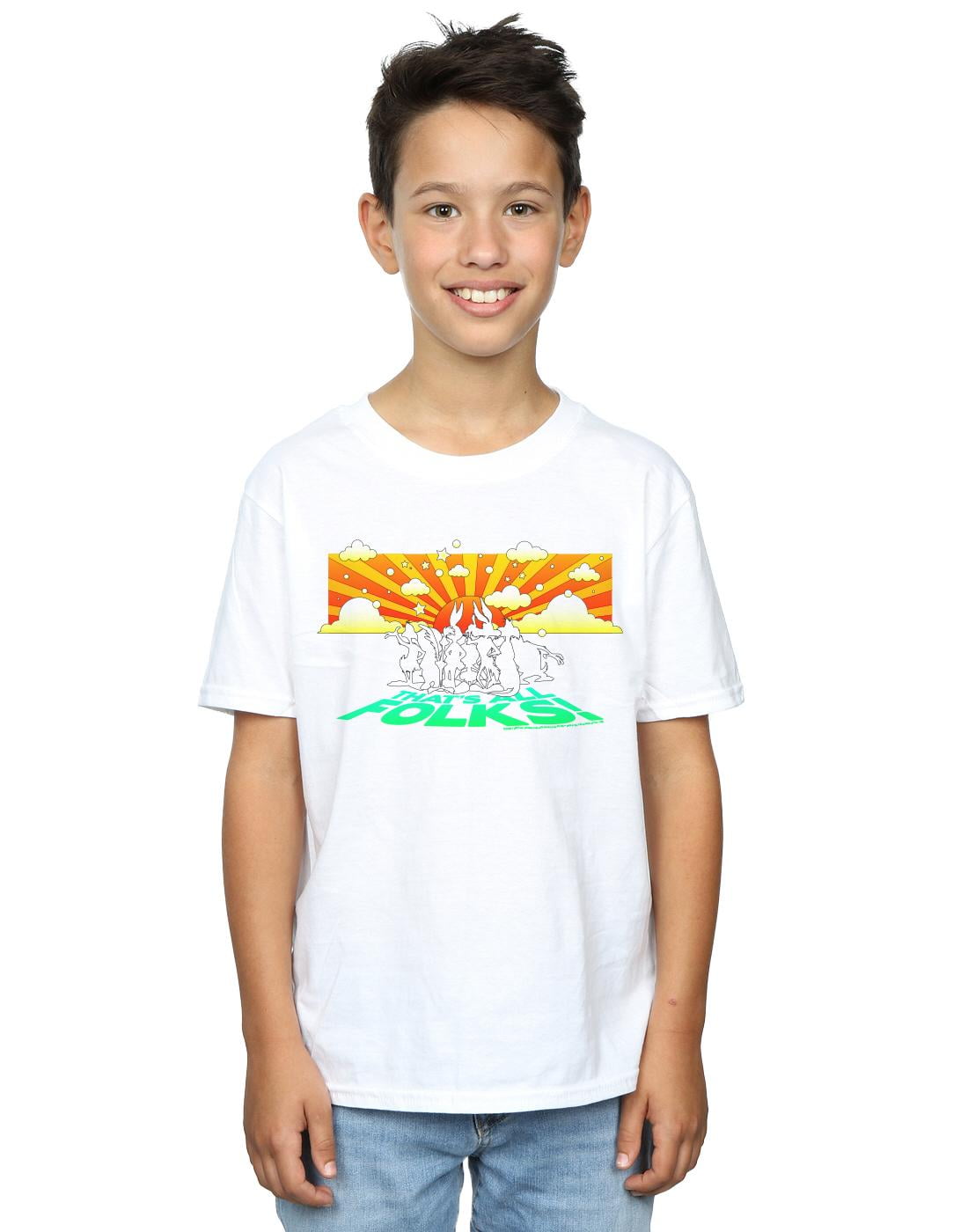 Looney Tunes Boys Group Sunset T-shirt - Walmart.com