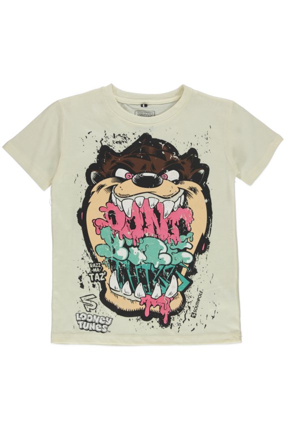 Boys' Taz T-Shirt Color: ivory Size: 4
