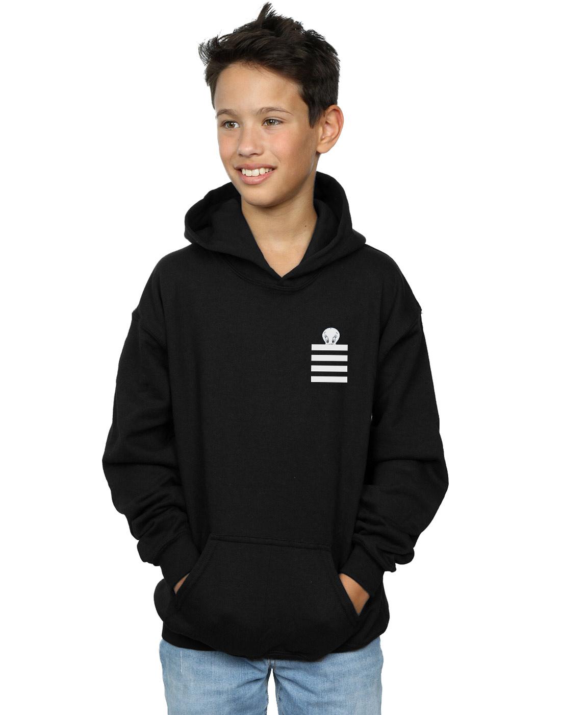 Looney Tunes Boys Tweety Pie Striped Faux Pocket Hoodie - Walmart.com