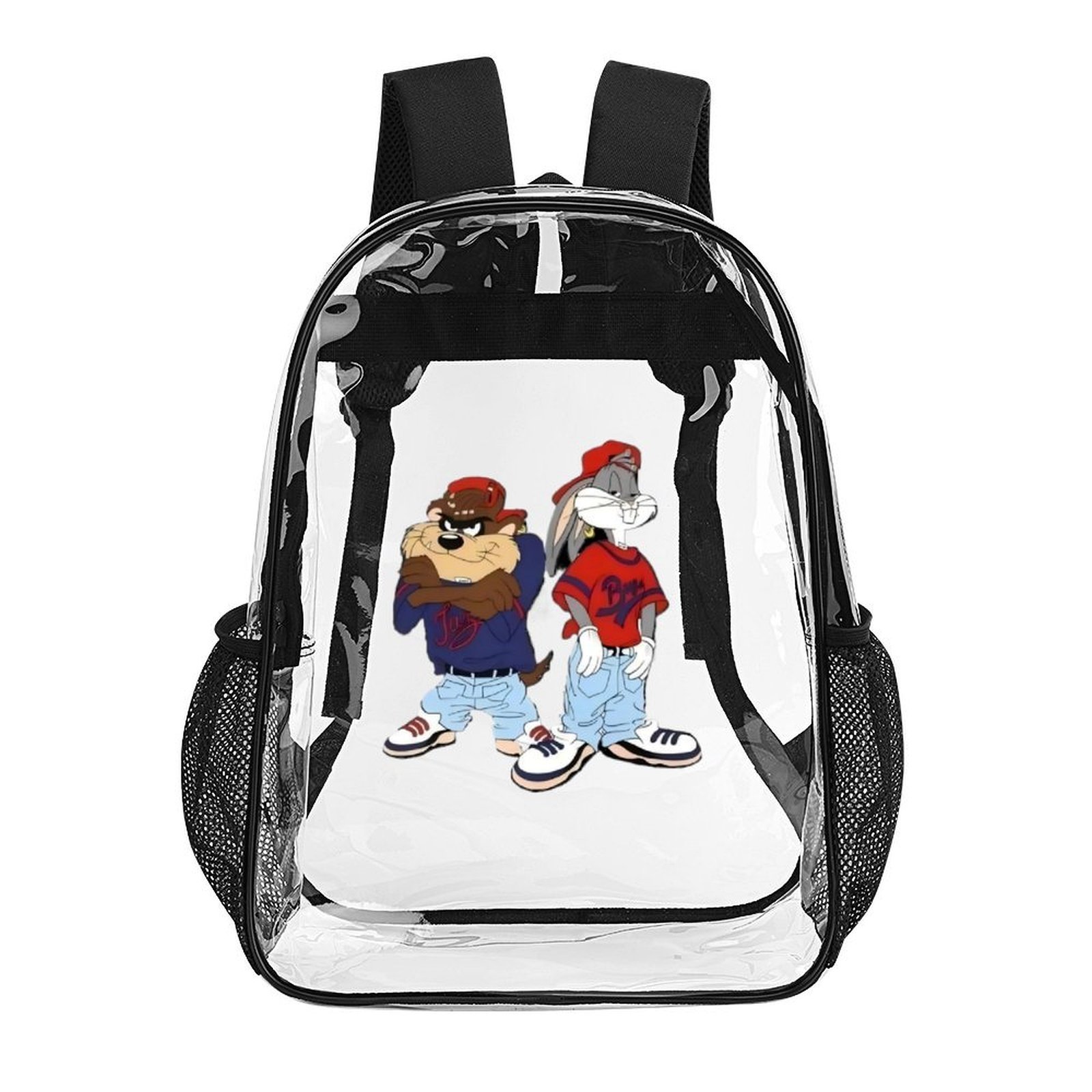 Looney Tunes Bugs Bunny 17 Inch Anime Clear PVC Backpack Travel or Work ...