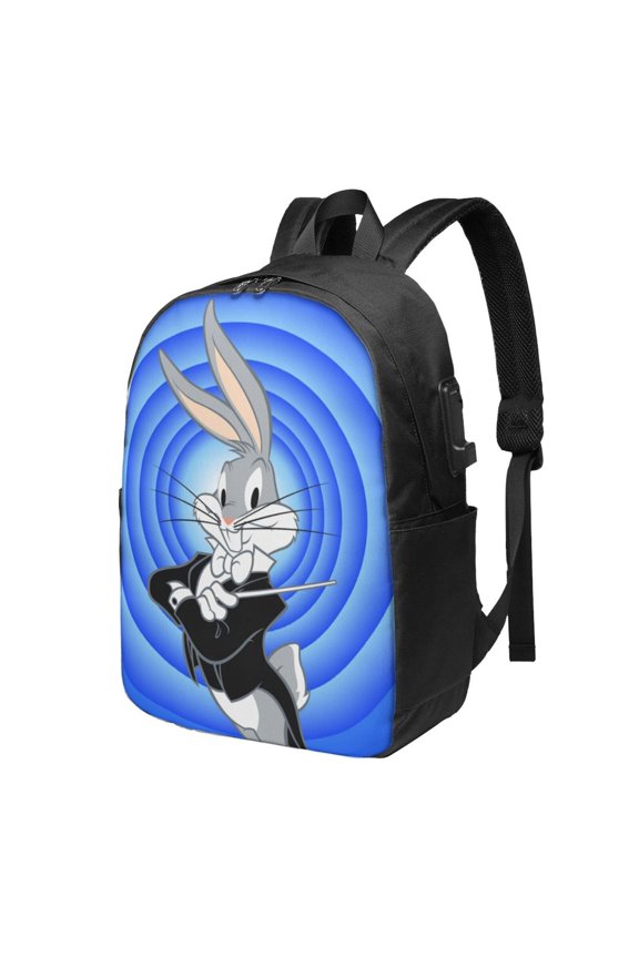 Looney Tunes Bugs Bunny Backpack Book Bags Casual Daypack For Travel Work Office