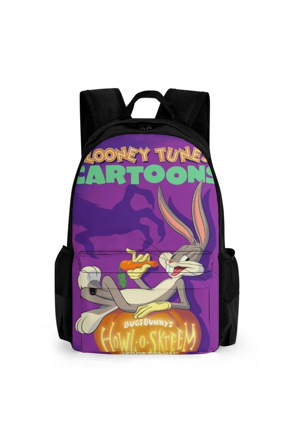 Looney Tunes Bugs Bunny Backpack Book Bags Casual Daypack for Travel Work Office