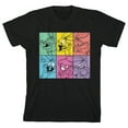 thumbnail image 1 of Looney Tunes Bugs Bunny Boxed-In Colored Character Art Crew Neck Short Sleeve Toddler Boy's Black T-shirt-4T, 1 of 7