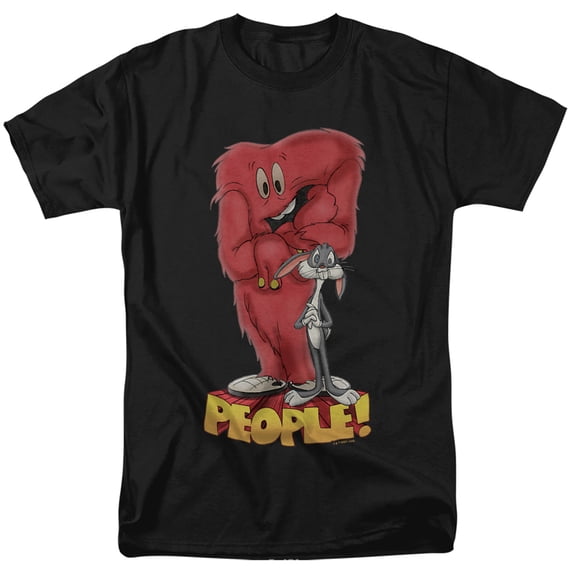 Looney Tunes Bugs Bunny Gossamer People! Unisex Adult T Shirt (X-Large) Black