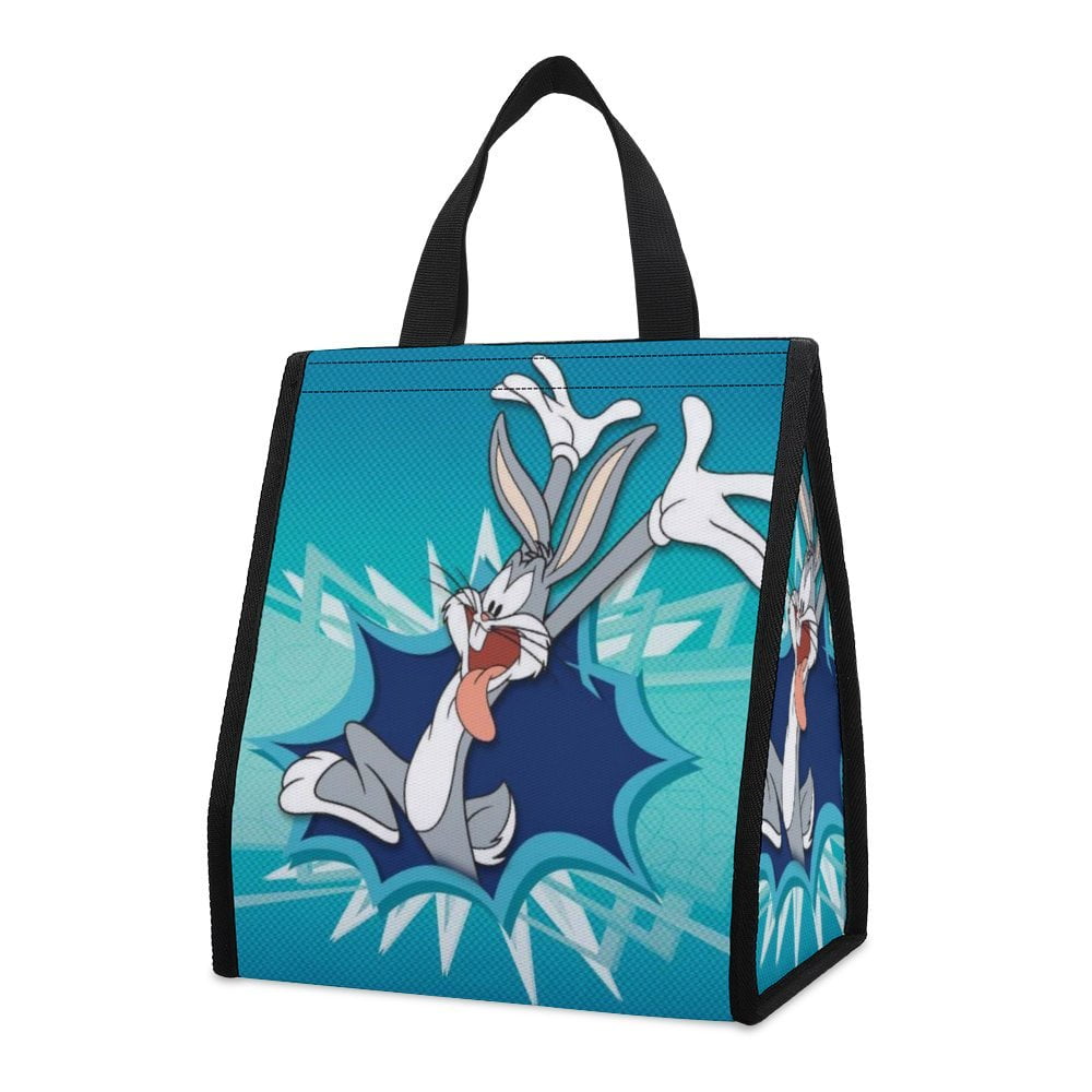 Looney Tunes Bugs Bunny Lunch Bag Insulated Lunch Box Large Capacity Reusable Insulated Cooler Lunch Totes Bag for Work Office School Camping Travel