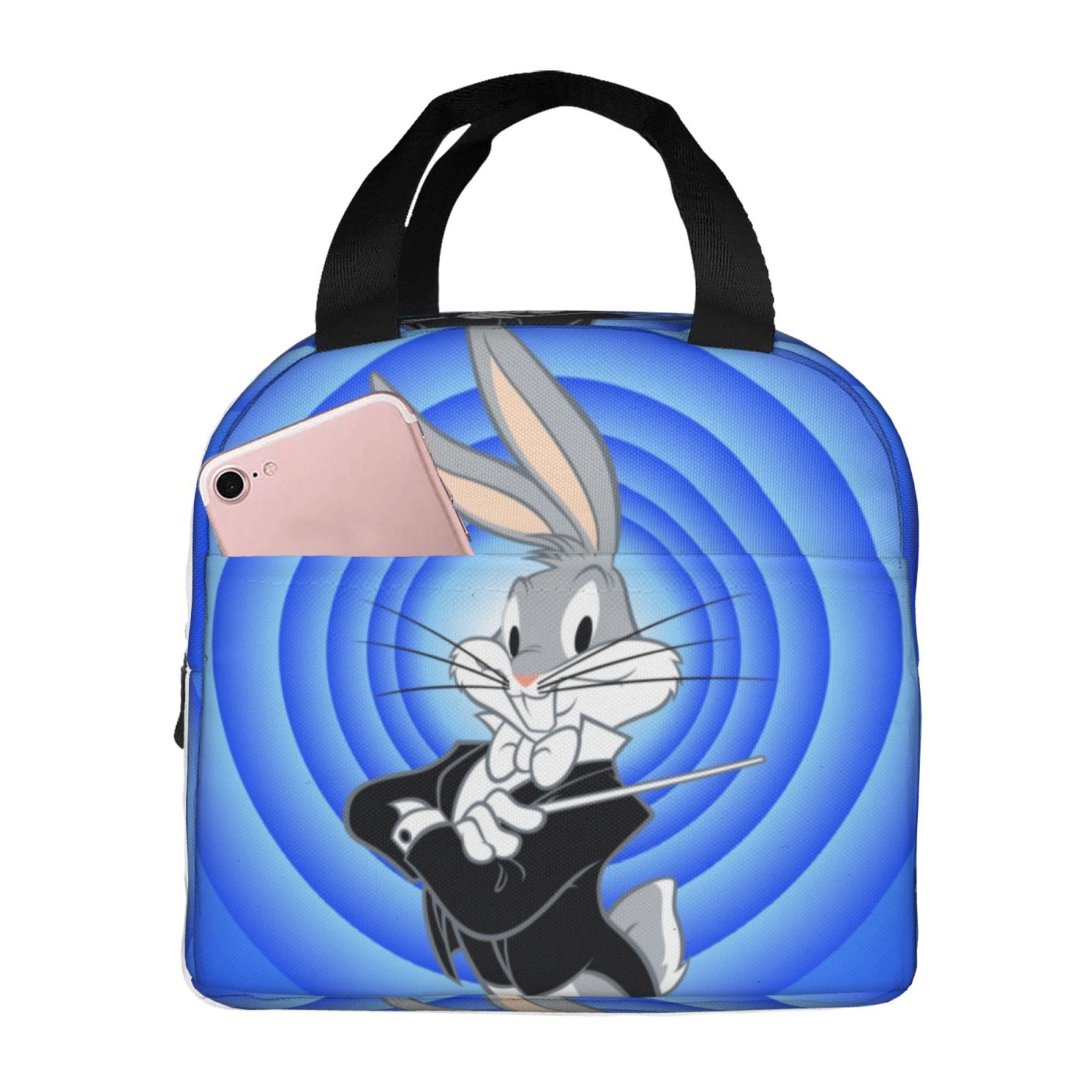 Looney Tunes Bugs Bunny Lunch Bag, Insulated Lunch Box Large Capacity