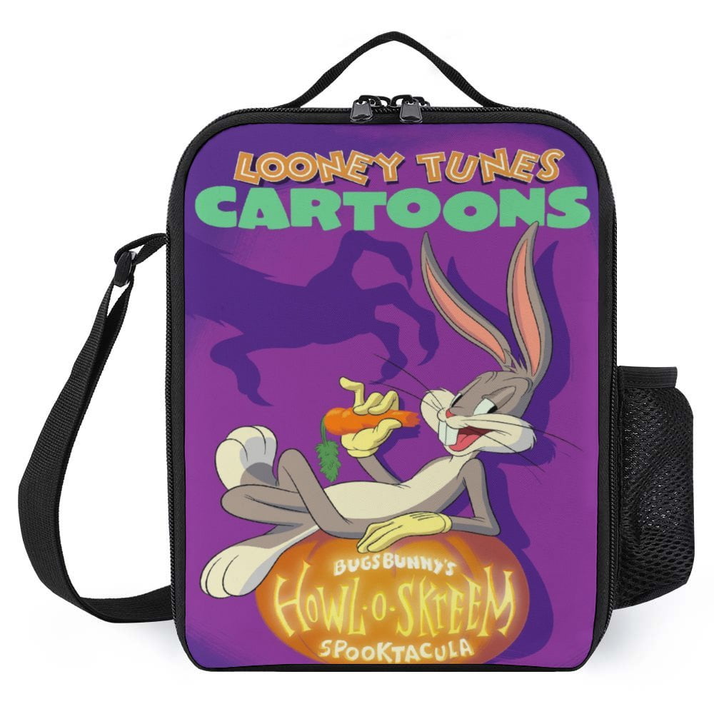 Looney Tunes Bugs Bunny Lunch Bag, Insulated Lunch Box Large Capacity
