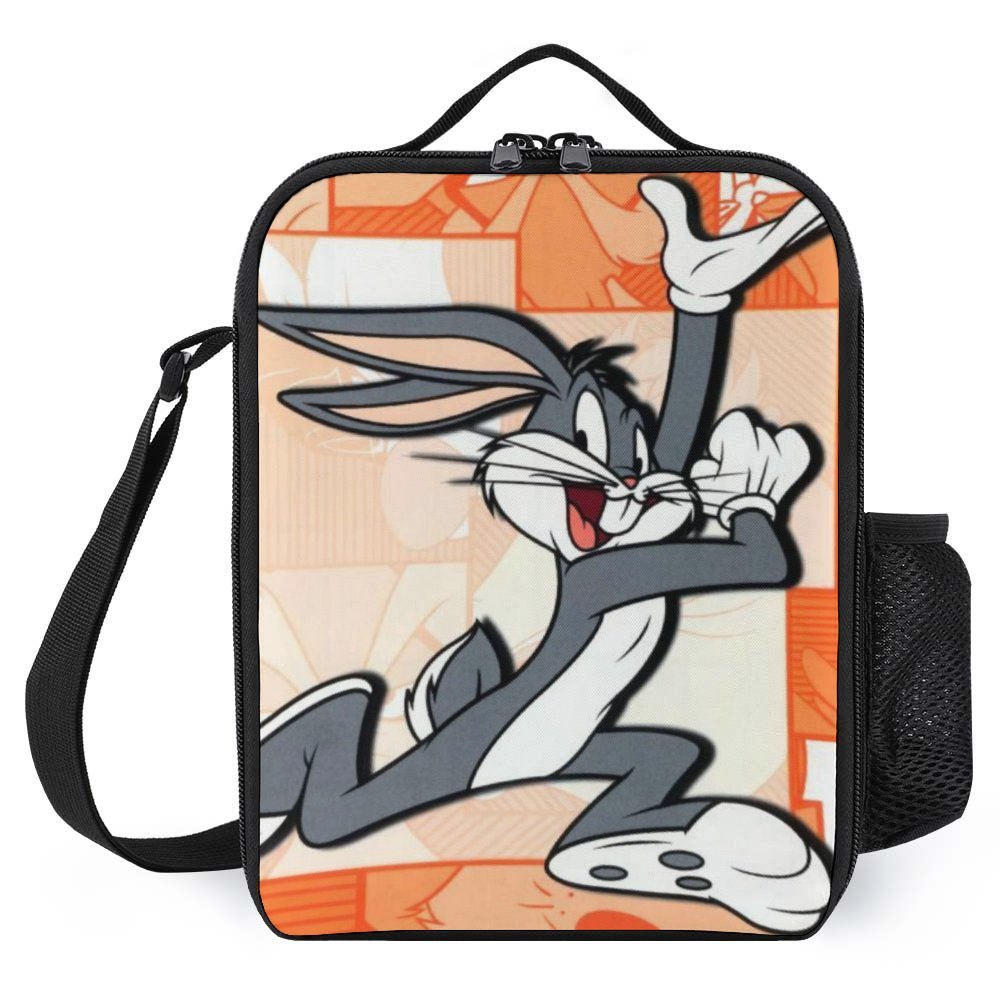 Looney Tunes Bugs Bunny Lunch Bag, Insulated Lunch Box Large Capacity