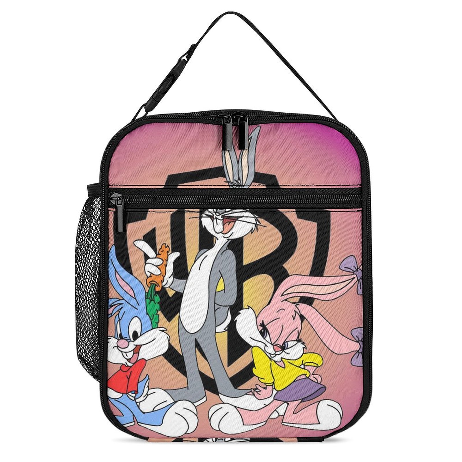 Take Away Lunch Bag - Bunny Toile Pink