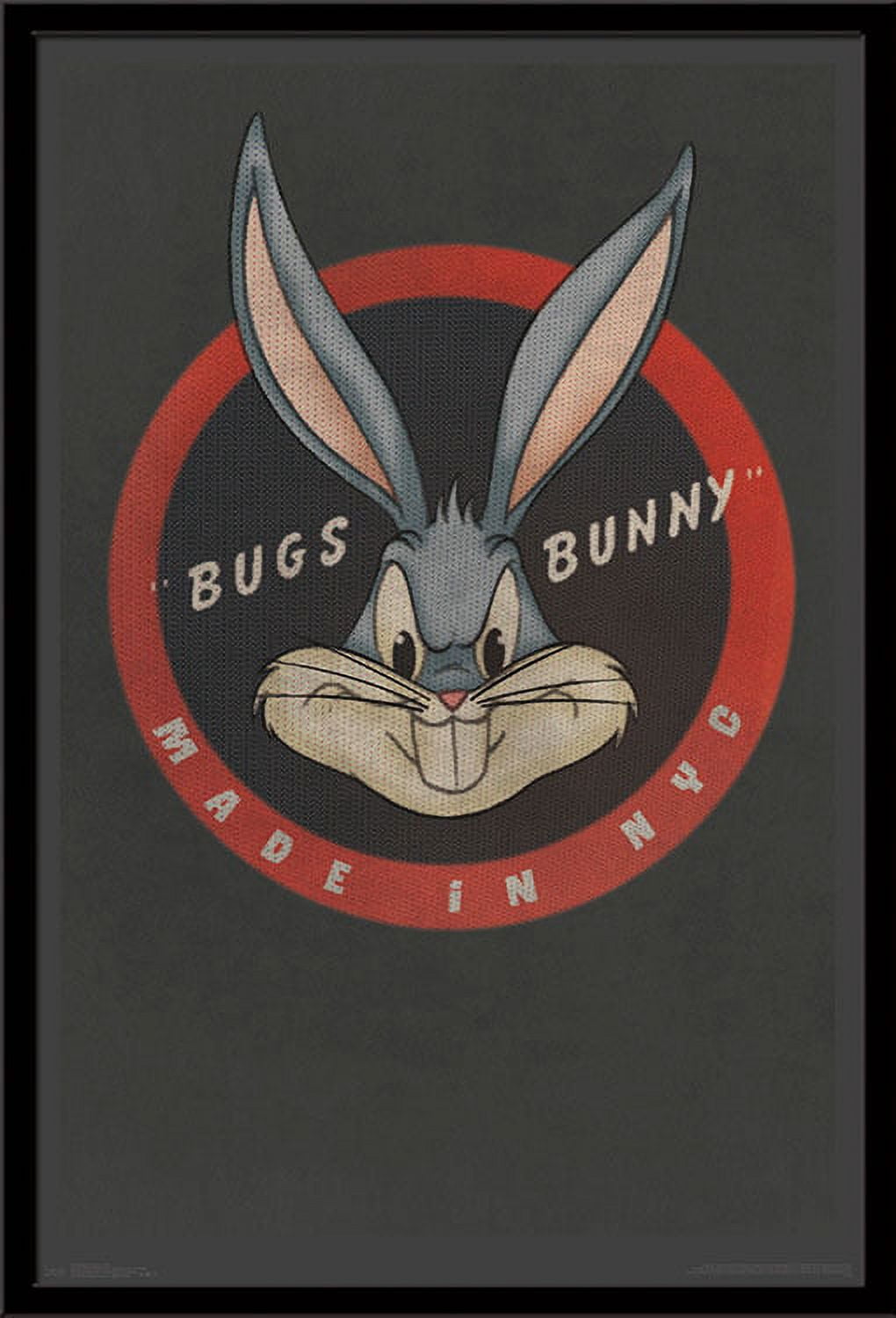 Looney Tunes - Bugs Bunny - NYC Wall Poster, 22.375" x 34", Framed
