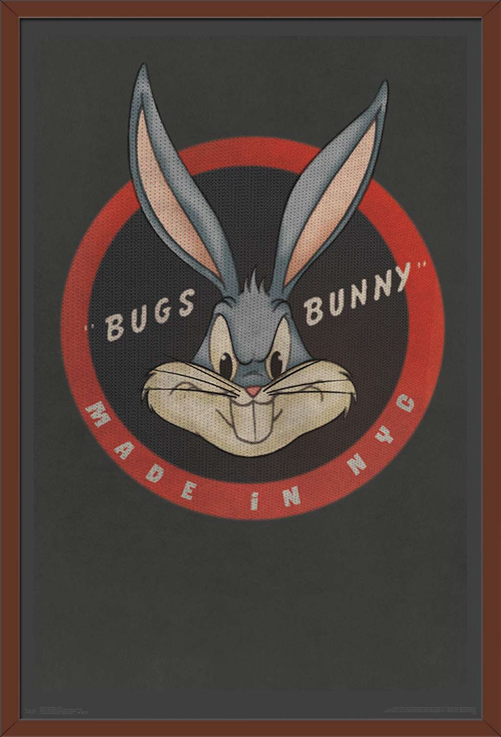 Looney Tunes - Bugs Bunny - NYC Wall Poster, 22.375" x 34", Framed