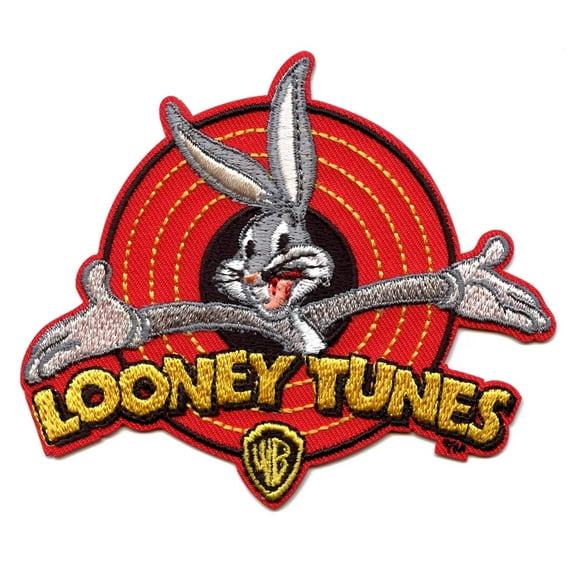 Looney Tunes Bugs Bunny Old School Patch - Officially Licensed Warner Bros. Embroidered Artwork Iron-On / Sew-On PATCH