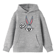 thumbnail image 1 of Looney Tunes Bugs Bunny Speech Bubble What's Up, Doc? Youth Heather Gray Graphic Hoodie-Small, 1 of 4