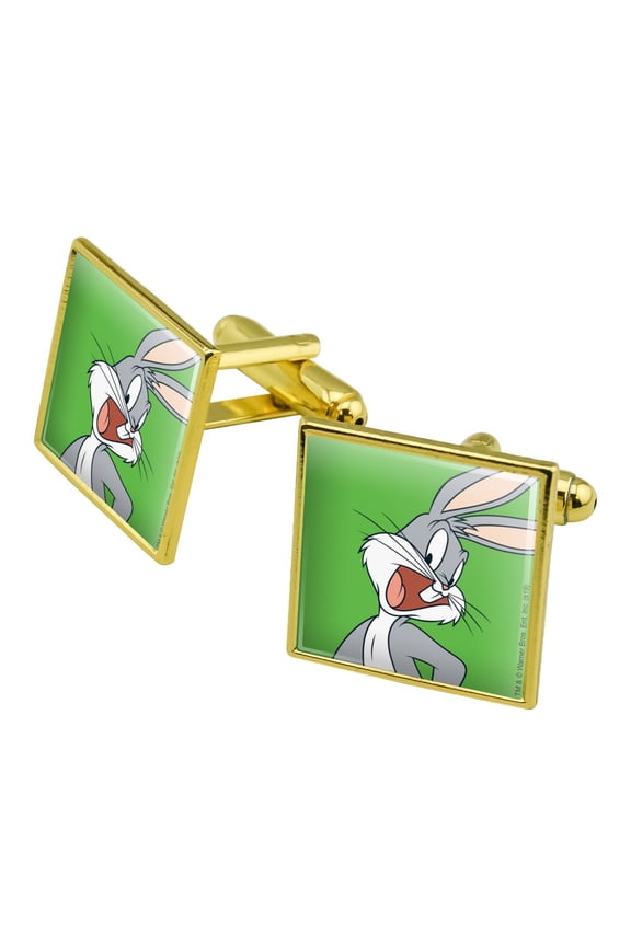 Looney Tunes Bugs Bunny Square Cufflink Set - Silver or Gold