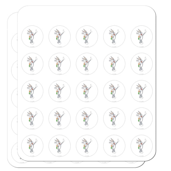 Looney Tunes Bugs Bunny What's Up Doc? Planner Calendar Scrapbooking Crafting Stickers - 50 1" Opaque Stickers