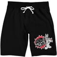 thumbnail image 1 of Looney Tunes Bugs Bunny What's up Doc Men's Black Sleep Pajama Shorts-Large, 1 of 2