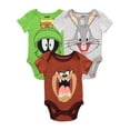 thumbnail image 1 of Looney Tunes Bugs, Taz, and Martian 3 Pack Bodysuit Set (Baby Boys), 1 of 3