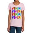 thumbnail image 1 of Looney Tunes Bugs Tiles Women's T Shirt, Pink, Large, 1 of 6