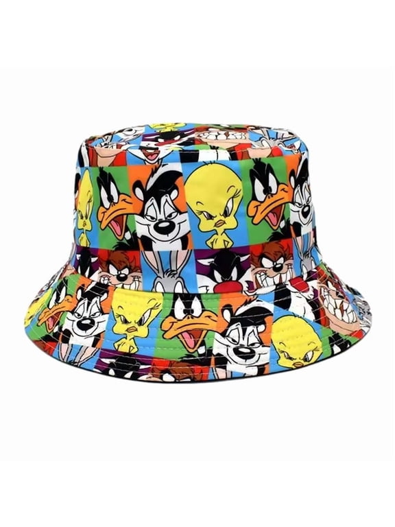Looney Tunes Cartoon Characters Design Adult Size Bucket Hat