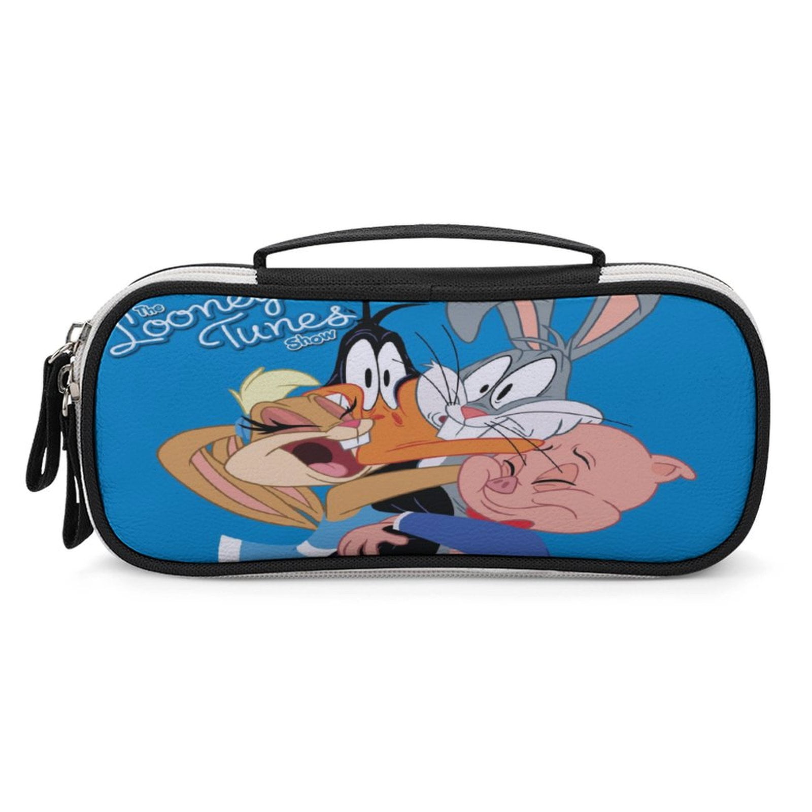 Looney Tunes Bugs Bunny Canvas Pencil Case - Zipper Pouch For School Supplies & Organization