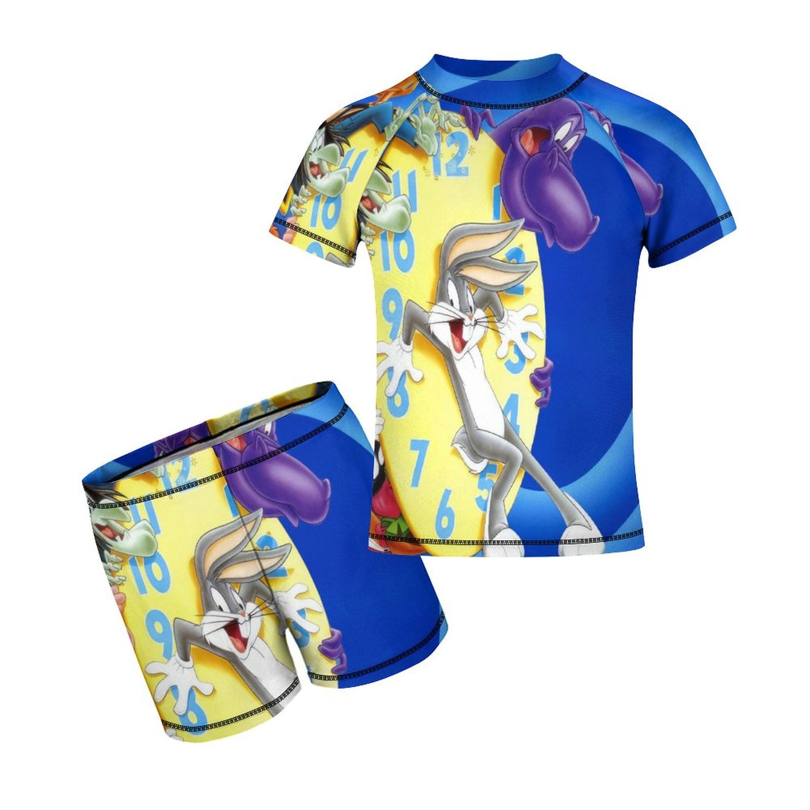 Funtasia Too Boys Light Blue Rash Guard Shirt - Sailboat main image 0