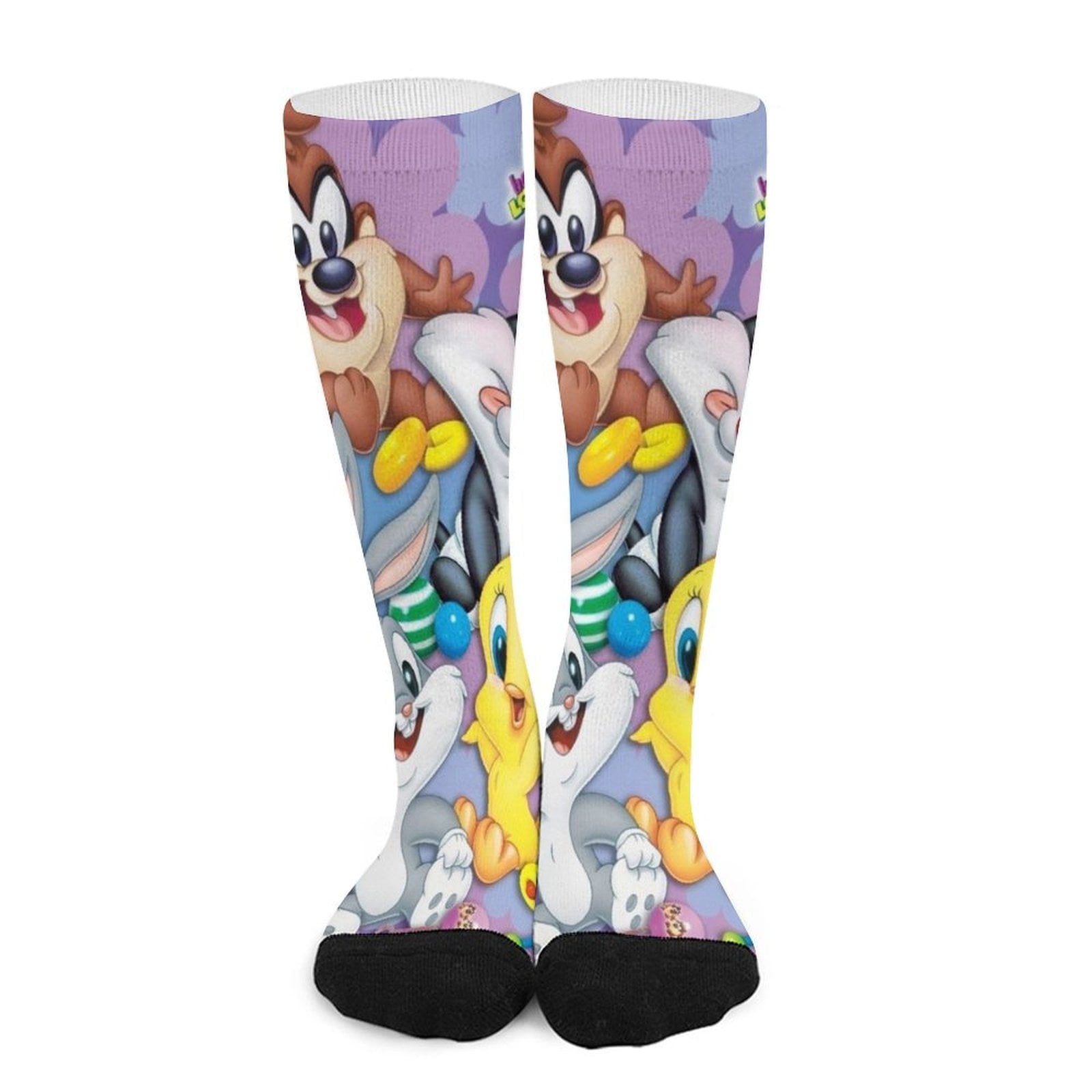 SOMVFCAG Looney Tunes Cartoons Compression Socks for Women And Men - Best Support for Running, Athletic, Recover, Nurse, Travel