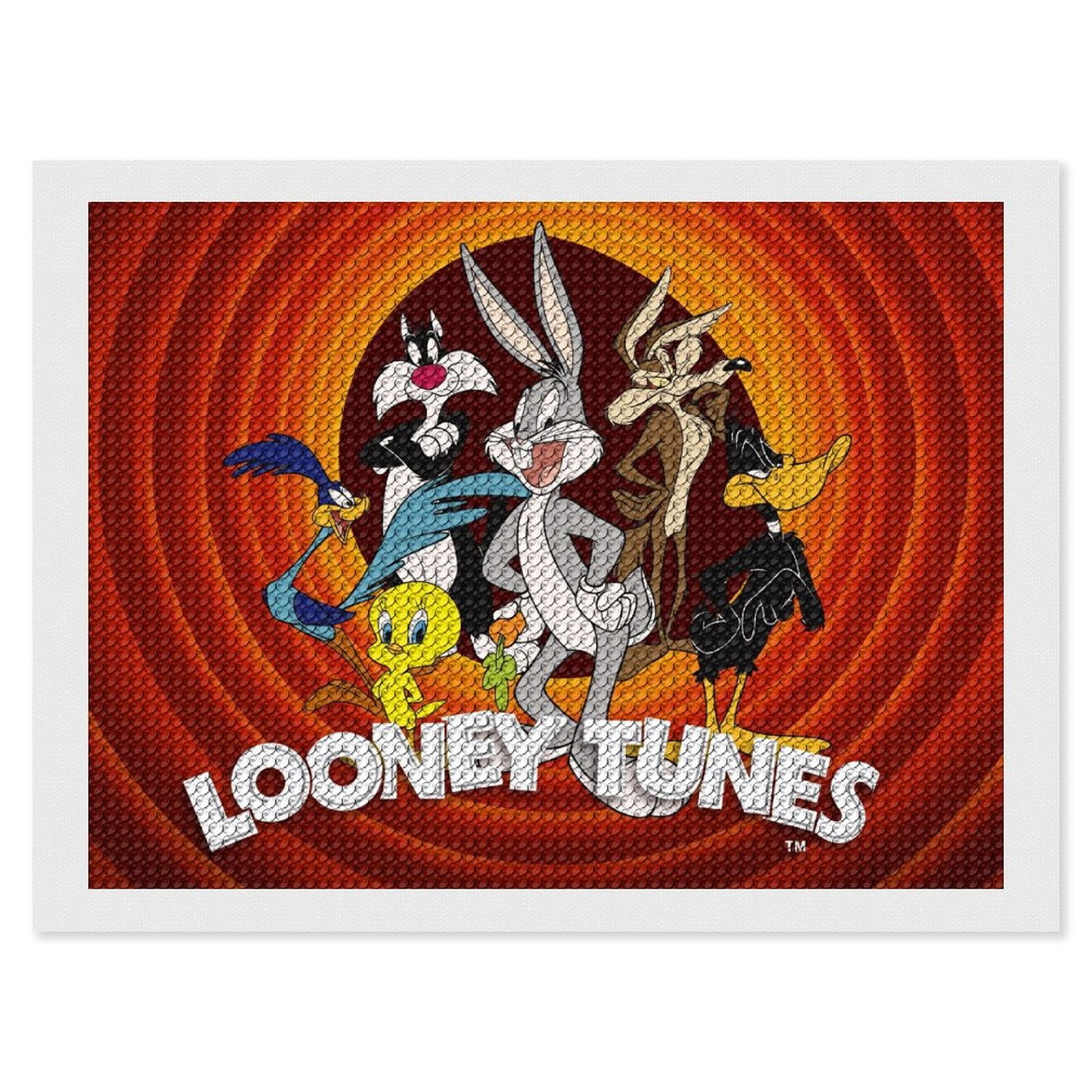 Looney Tunes Cartoons Diamond Art Kits for Adults Beginners Round