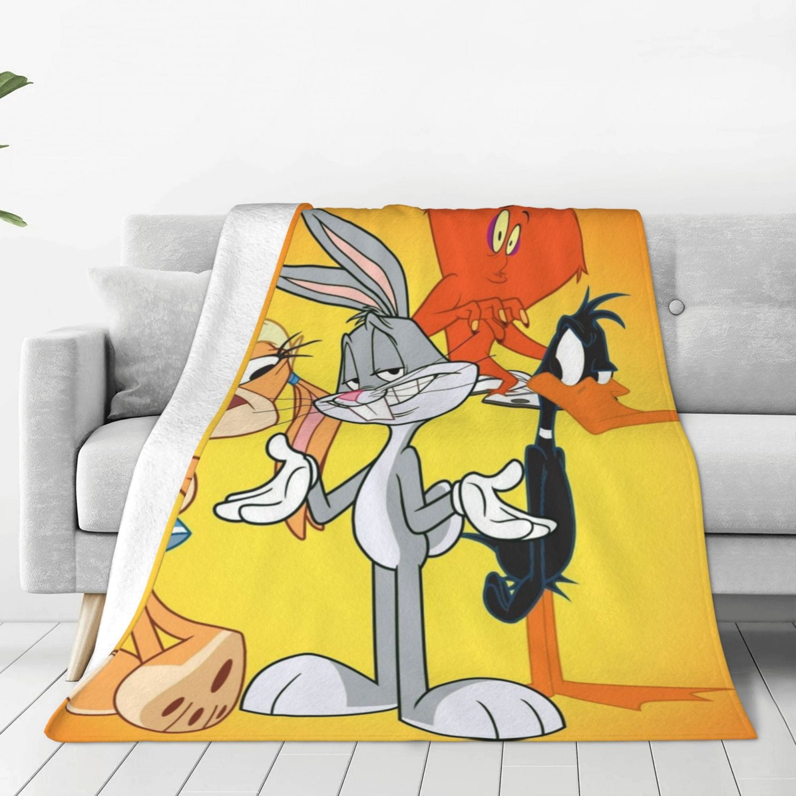 Looney Tunes Cartoons Fleece Blanket Super Soft Cozy Throw Blanket 80 ...