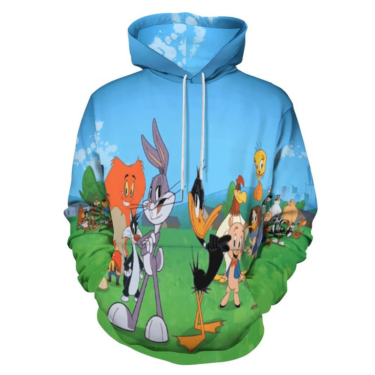 Looney Tunes Cartoons Hoodie Men's Novelty Hoodie 3D Print