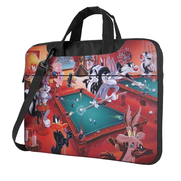 Looney Tunes Cartoons Laptop Case, Computer Bag Computer Case Laptop Briefcase Shoulder Messenger Bag for 13 inch Laptop