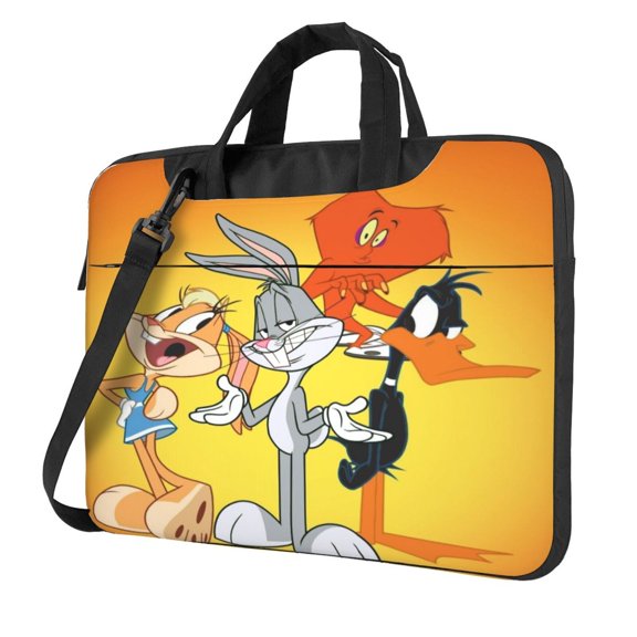 Looney Tunes Cartoons Laptop Case, Computer Bag Computer Case Laptop Briefcase Shoulder Messenger Bag for 13 inch Laptop