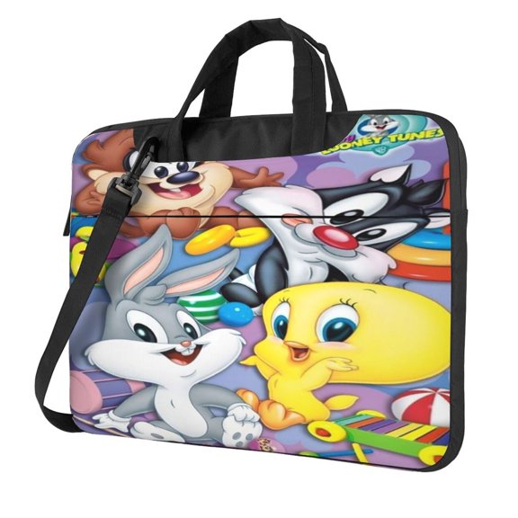 Looney Tunes Cartoons Laptop Case, Computer Bag Computer Case Laptop Briefcase Shoulder Messenger Bag for 13 inch Laptop