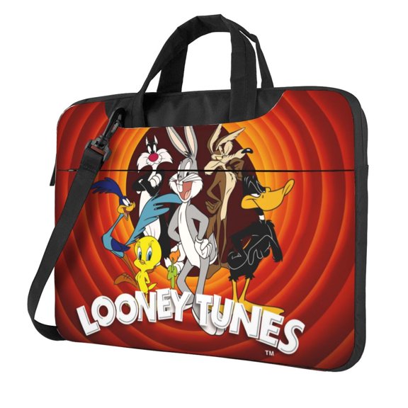 Looney Tunes Cartoons Laptop Case, Computer Bag Computer Case Laptop Briefcase Shoulder Messenger Bag for 14 inch Laptop