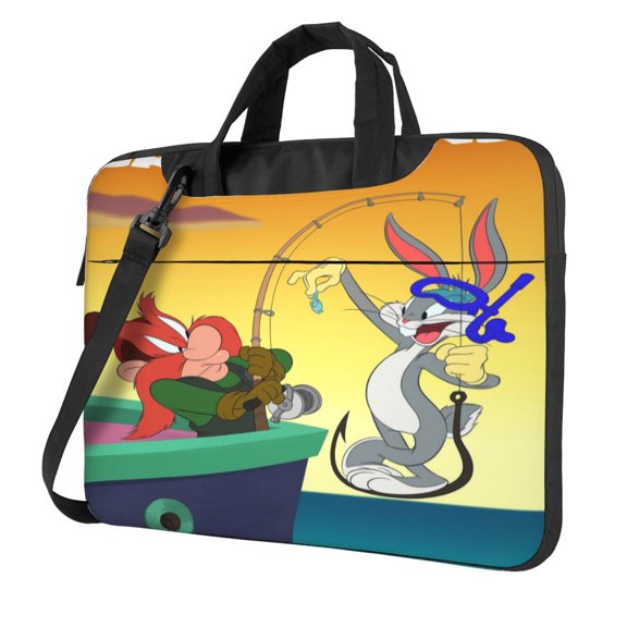 Looney Tunes Cartoons Laptop Case, Computer Bag Computer Case Laptop Briefcase Shoulder Messenger Bag for 14 inch Laptop