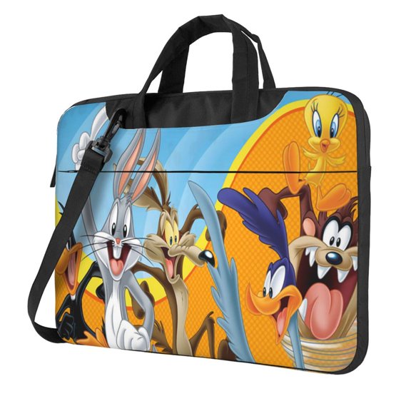 Looney Tunes Cartoons Laptop Case, Computer Bag Computer Case Laptop Briefcase Shoulder Messenger Bag for 14 inch Laptop